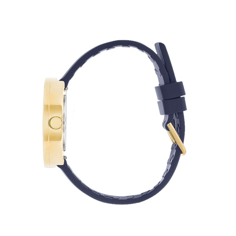 Picto watch - blue rotating dial, midnight blue bio based TPU strap