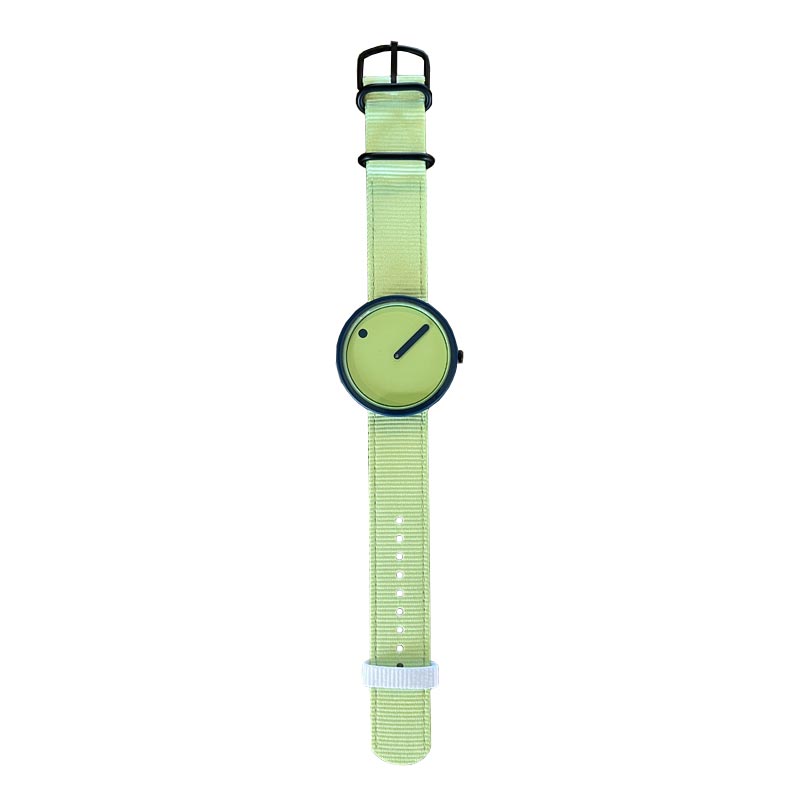 Picto Ocean Ghost Watch - Green dial with Green recycled fishing net strap
