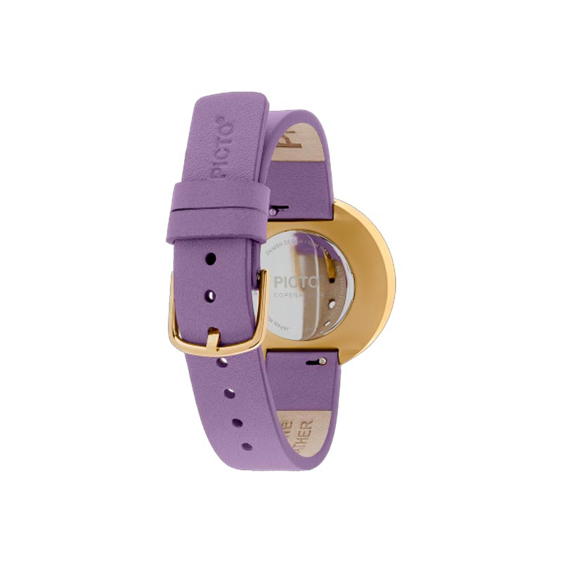 Picto Watch - Lavender Dial/ Lavender Leather Strap