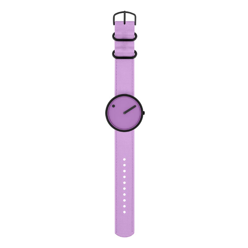 Picto Watch - Light Orchid Dial / Light Orchid Recycled Strap