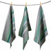 Pierre Vert Cotton and Linen Tea Towel by Tissage de Luz
