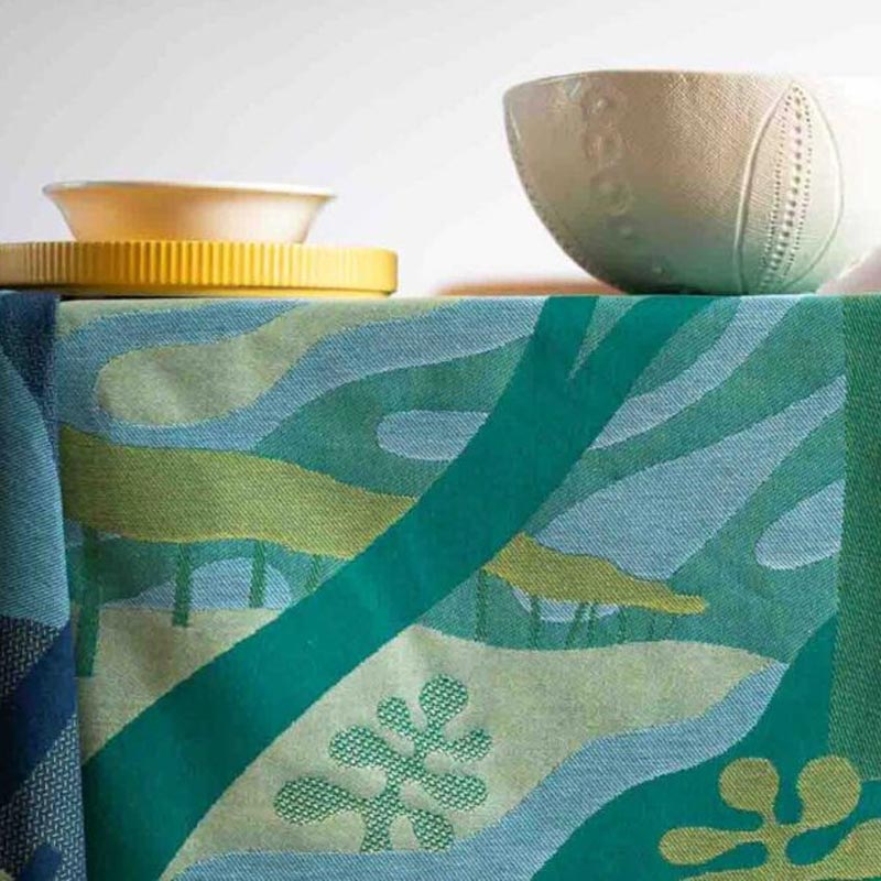 Pine Forest Tea Towel, by Tissage Moutet