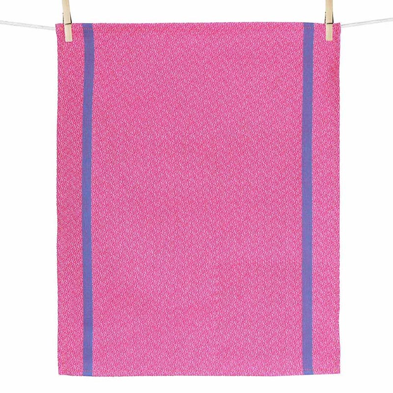 Pink (Colorama rose) Hand Towel, by Tissage Moutet