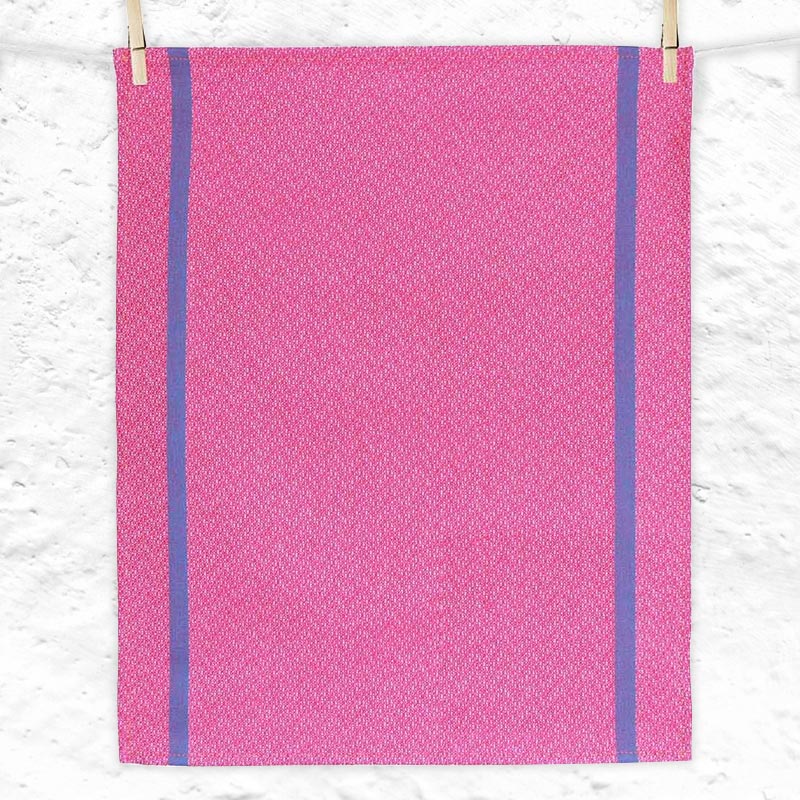 Pink (Colorama rose) Hand Towel, by Tissage Moutet