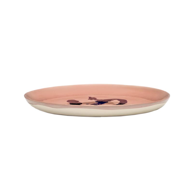 Feast plate - pink pepper blue - des. Yotam Ottolengi for Serax