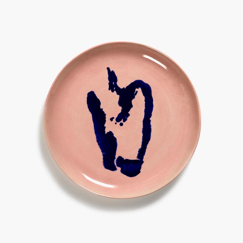 Feast plate - pink pepper blue - des. Yotam Ottolengi for Serax