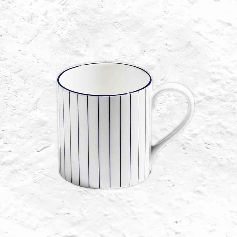 Pinstripe Mug - Cobalt - by Richard Brendon