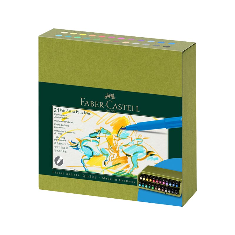 Faber-Castell Pitt Artist Brush Pens - Set of 24