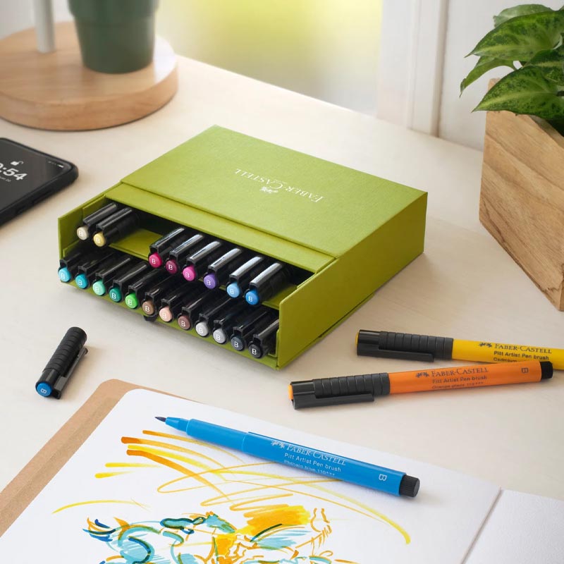 Faber-Castell Pitt Artist Brush Pens - Set of 24