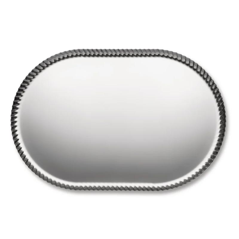 Pleats Oval Tray - 46cm - des. Jin Kuramoto for Alessi