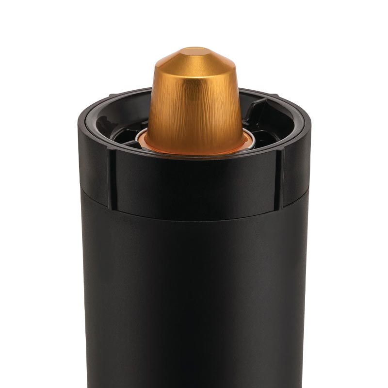 Plisse Coffee Capsule Crusher - Black - des. Michele de Lucchi for Alessi