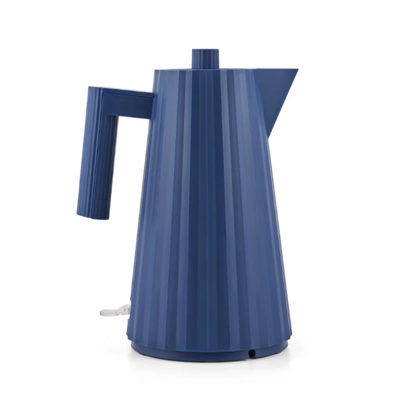 Plissé Electric Kettle - Blue - des. Michele De Lucchi for Alessi