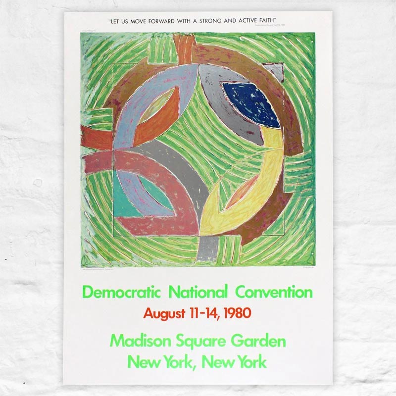 Polar Coordinate IV poster by Frank Stella (Democratic Convention, 1980)