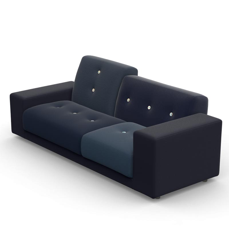 Polder Compact Sofa - Antarctic Blues - des. Hella Jongerius, 2005/2015, made by Vitra