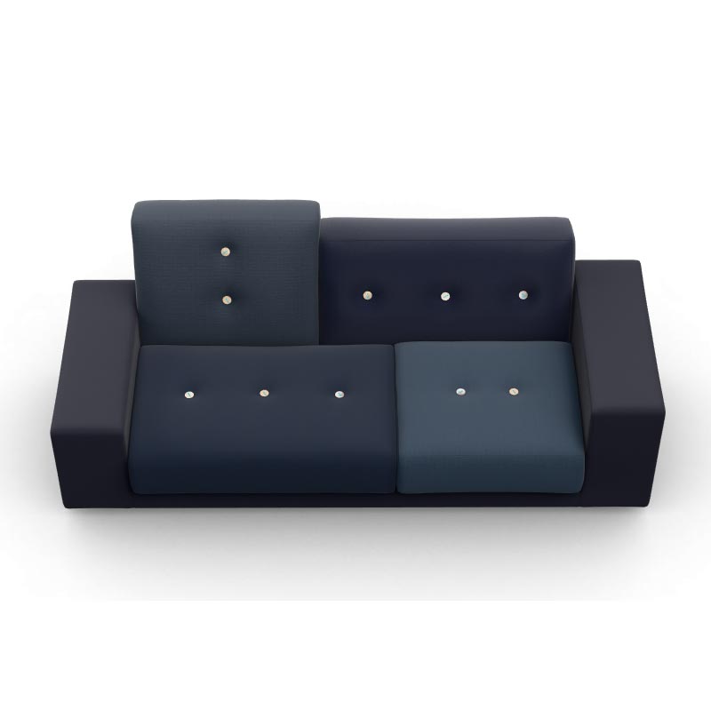 Polder Compact Sofa - Antarctic Blues - des. Hella Jongerius, 2005/2015, made by Vitra