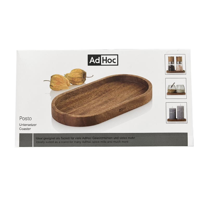 Posto acacia mill tray - small - des. Roland Kreiter for AdHoc