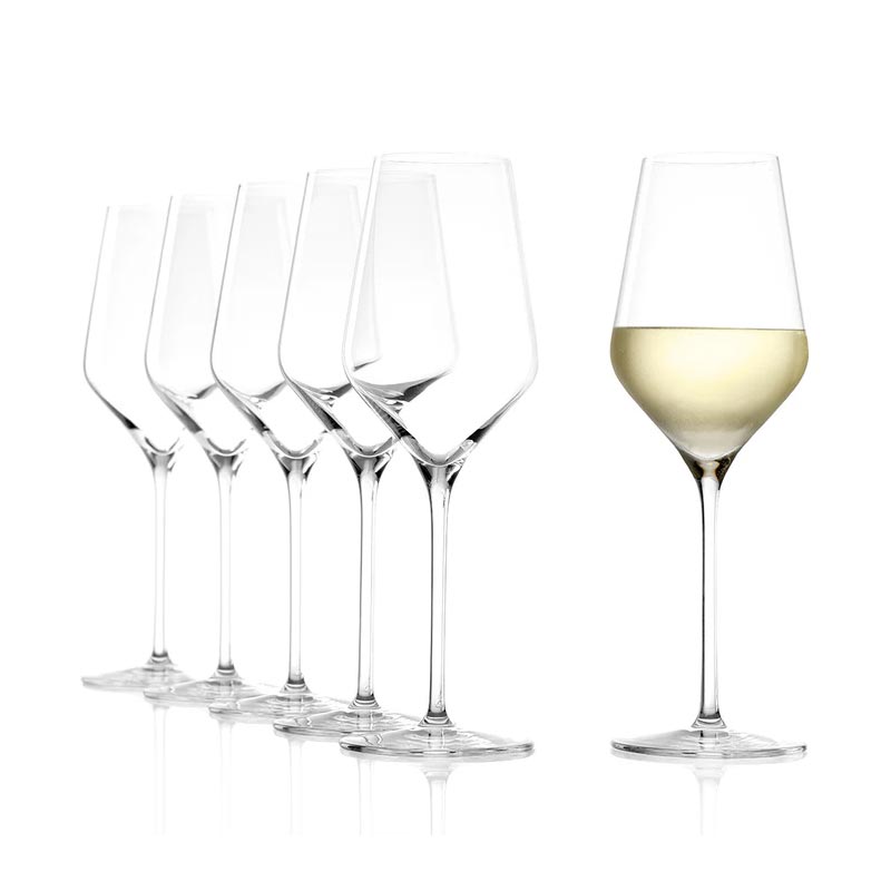 Quatrophil White Wine Glasses - 6pc - by Stölzle Lausitz