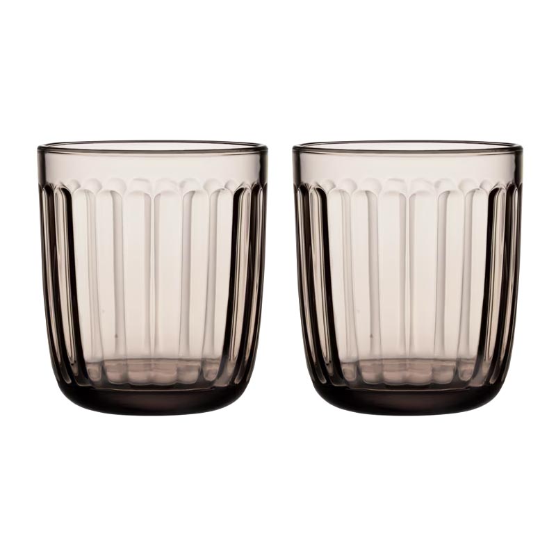 Set of 2 Raami tumblers - 26cl, linen - des. Jasper Morrison for Iitala
