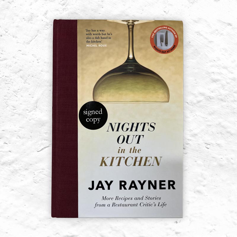 Nights Out in the Kitchen by Jay Rayner - signed hardback