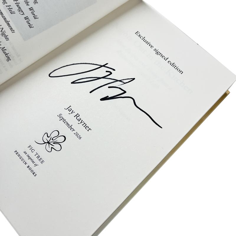 Nights Out in the Kitchen by Jay Rayner - signed hardback