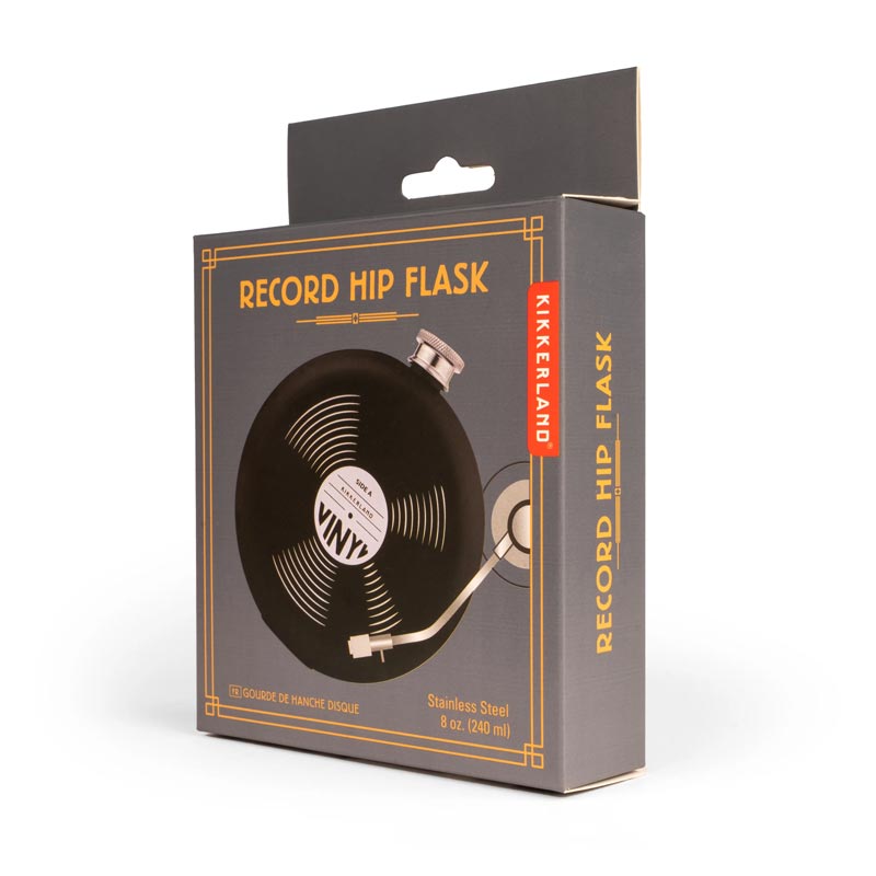Record Hip Flask by Kikkerland