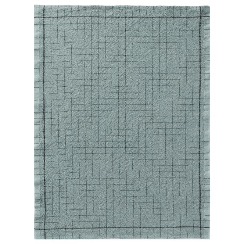Recycle 50% Linen / 50% Cotton Tea Towel - Vert de Gris - by Charvet Editions