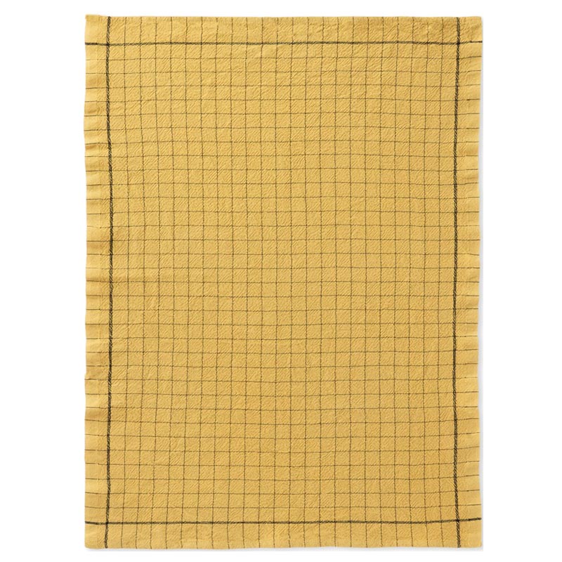Recycle 50% Linen / 50% Cotton Tea Towel - Mustard - by Charvet Editions