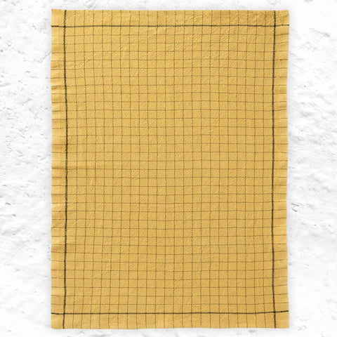 Recycle 50% Linen / 50% Cotton Tea Towel - Mustard - by Charvet Editions