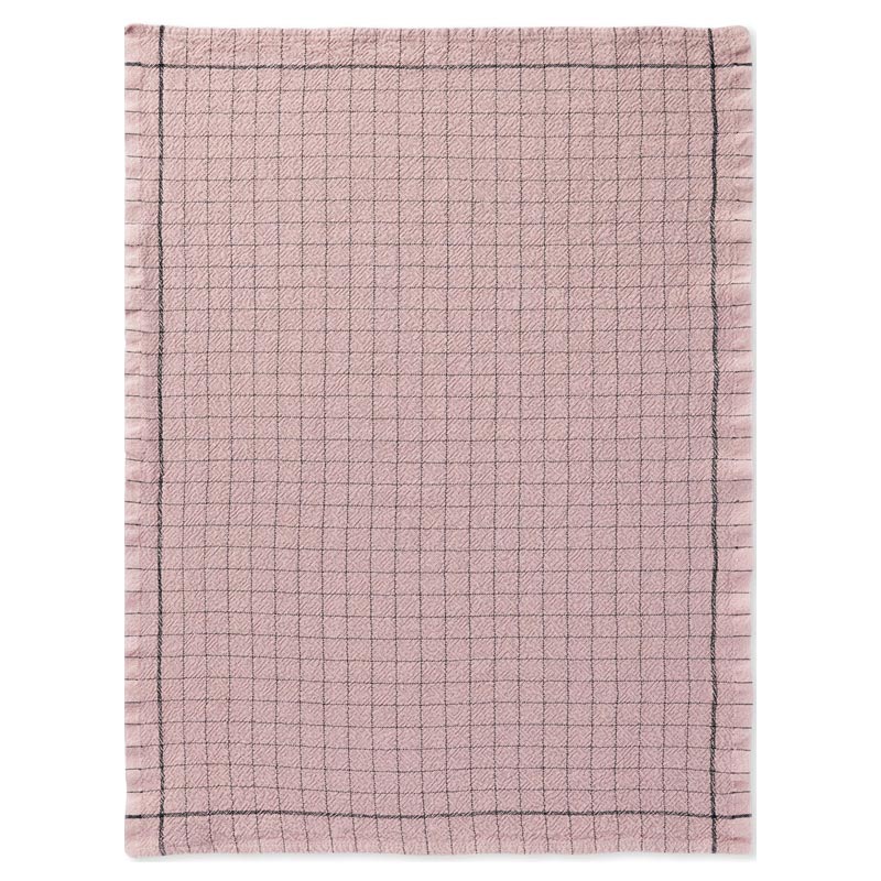 Recycle 50% Linen / 50% Cotton Tea Towel - Rose - by Charvet Editions