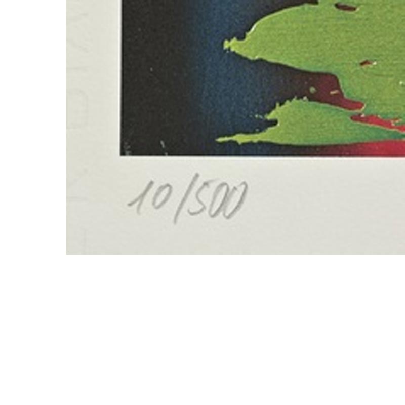 Abstract Image, 1982, Work 503 by print by Gerhard Richter - hand numbered edition of 500