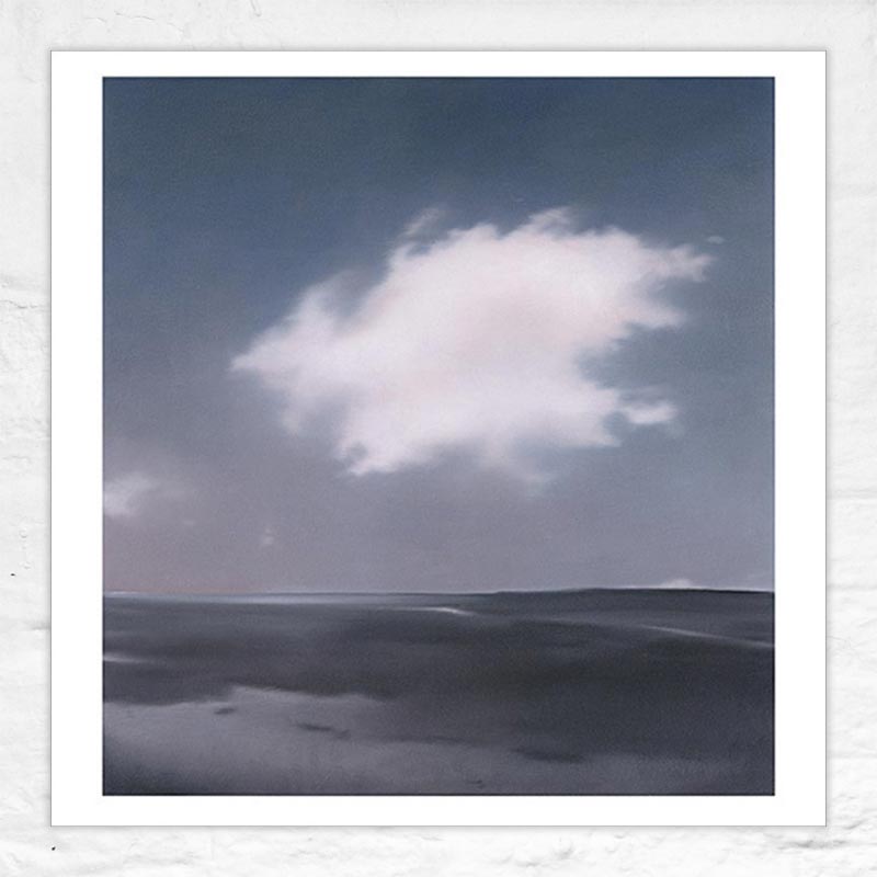 Landscape with Cloud / Landschaft mit Wolke, 1969 print by Gerhard Richter - hand-numbered edition of 500