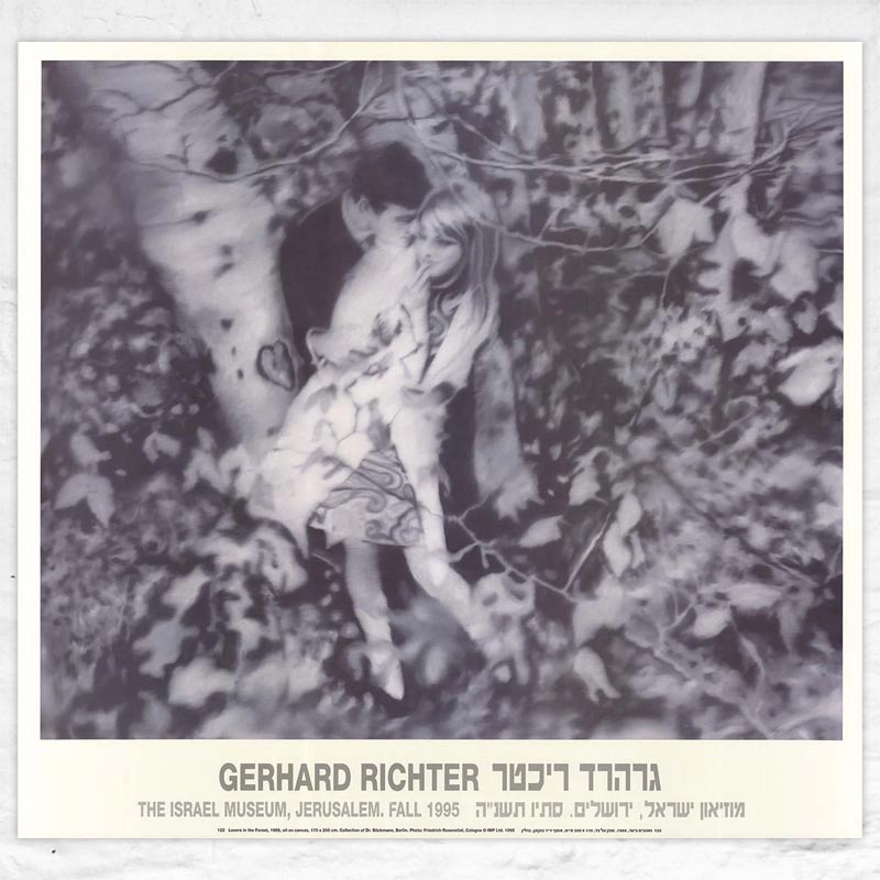 Lovers in the Forest poster by Gerhard Richter