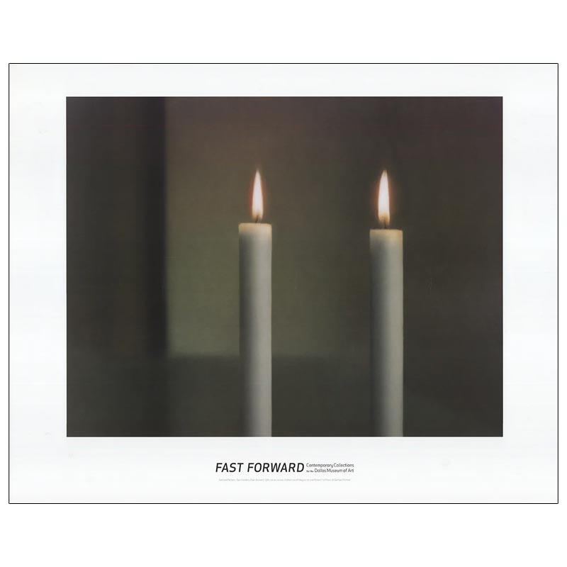 Two Candles poster by Gerhard Richter