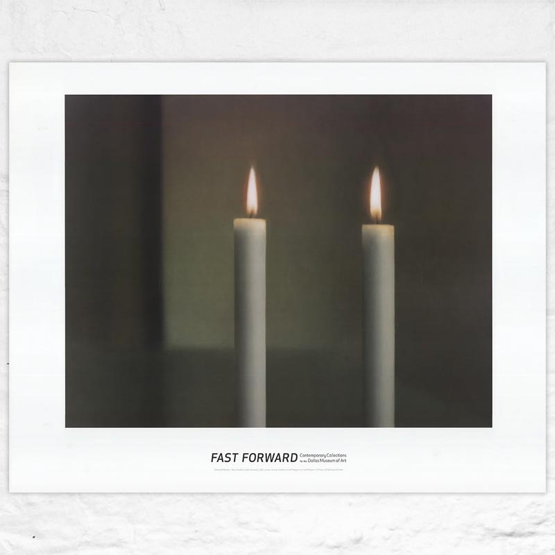 Two Candles poster by Gerhard Richter