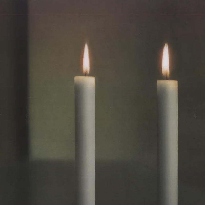 Two Candles poster by Gerhard Richter