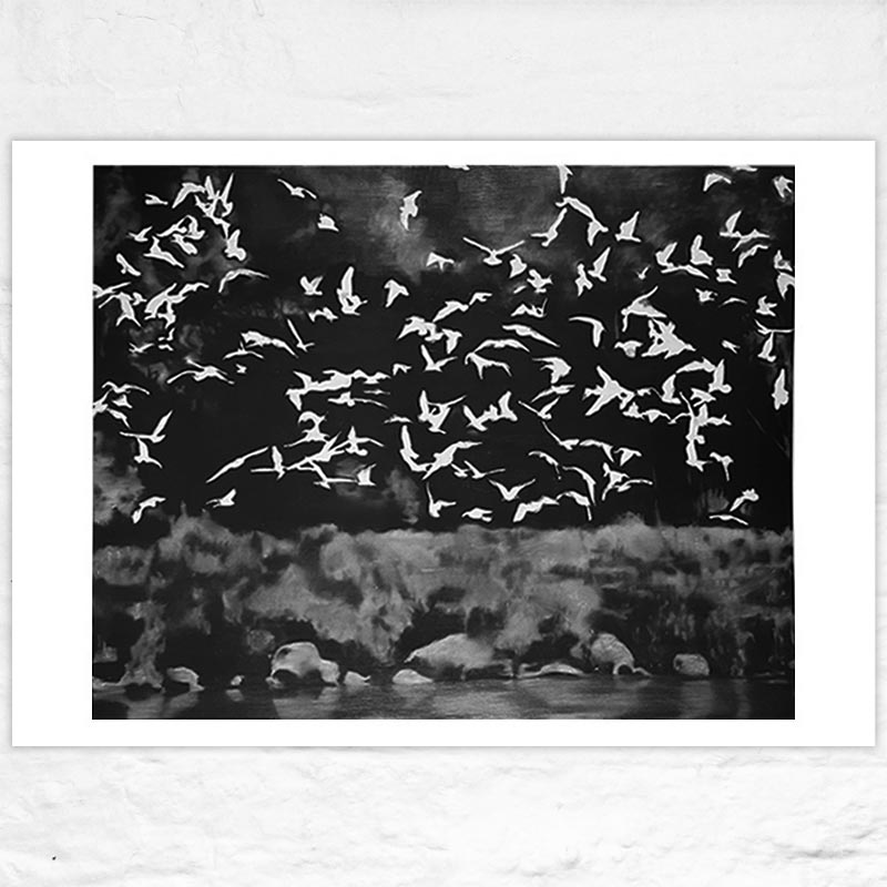 Birds / Vögel, 1964 print by Gerhard Richter - hand-numbered edition of 500.