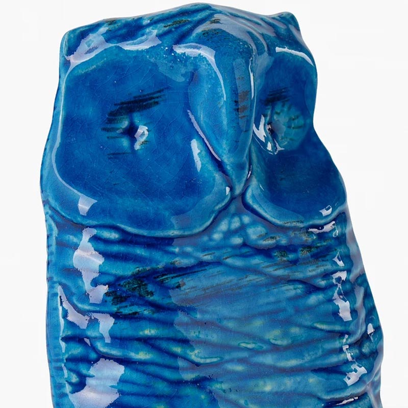 Rimini Blu Owl Number 49 des. Aldo Londi for Bitossi