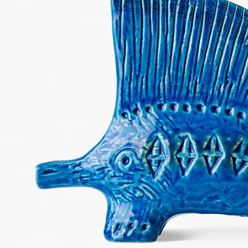 Rimini Blu Porcupine Number 38 des. Aldo Londi for Bitossi