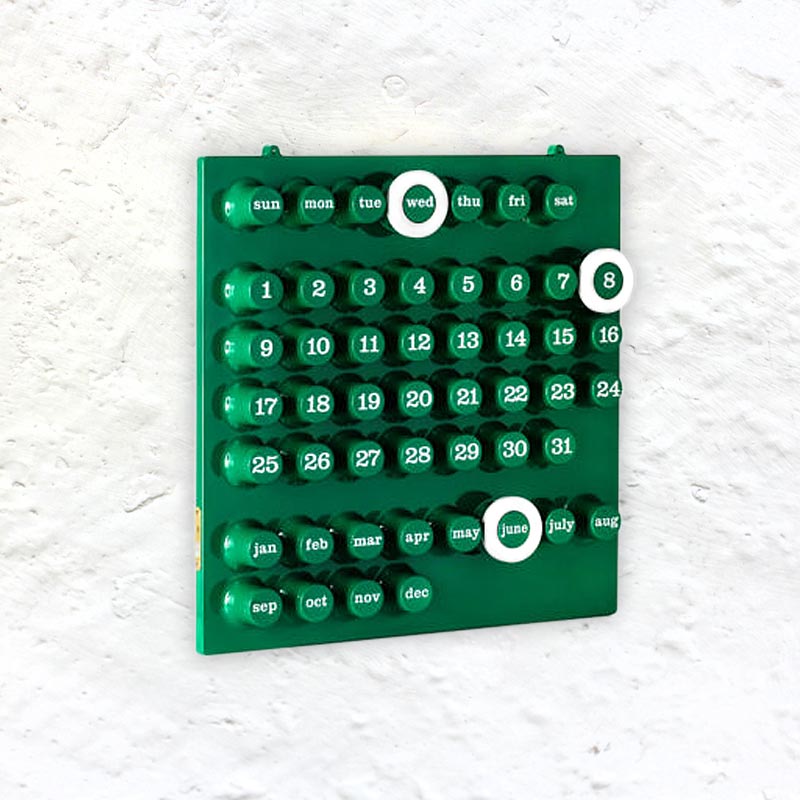 Ring a Date Perpetual Calendar - Green