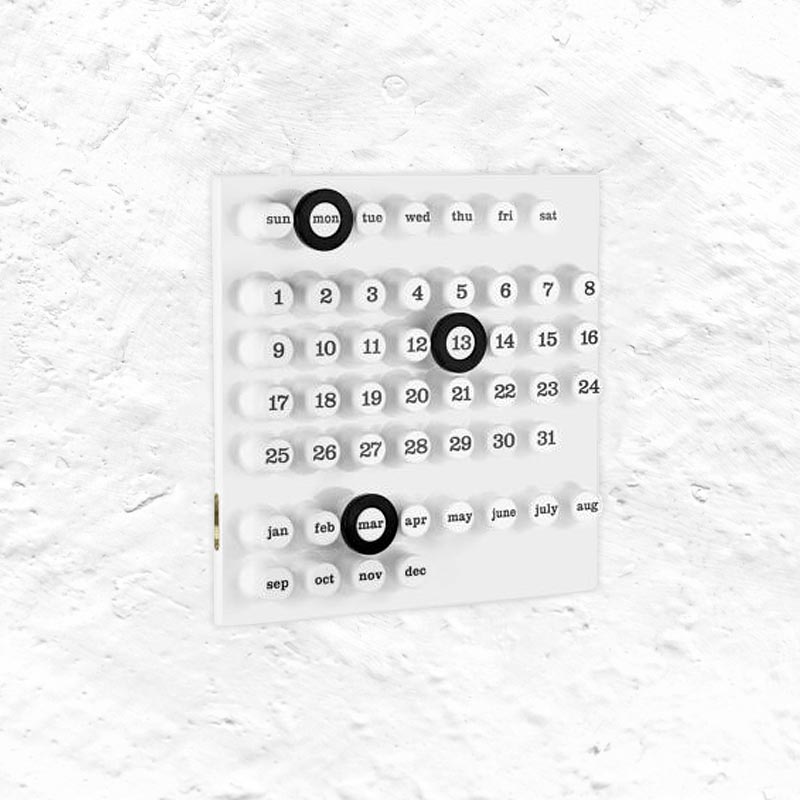 Ring a Date Perpetual Calendar - White