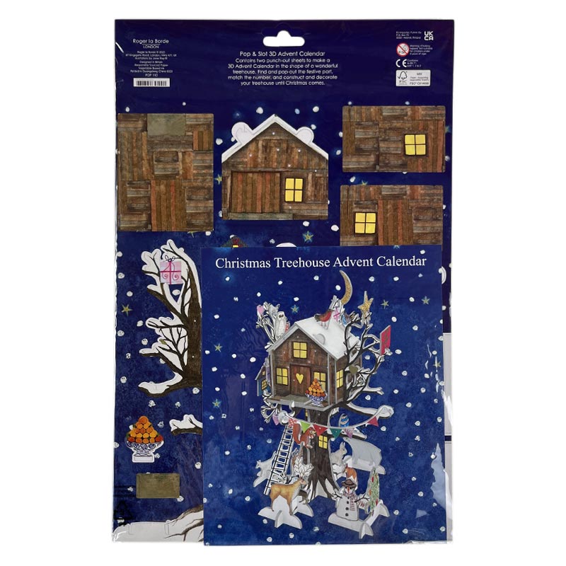 Roger la Borde Christmas Treehouse Pop and Slot Advent Calendar