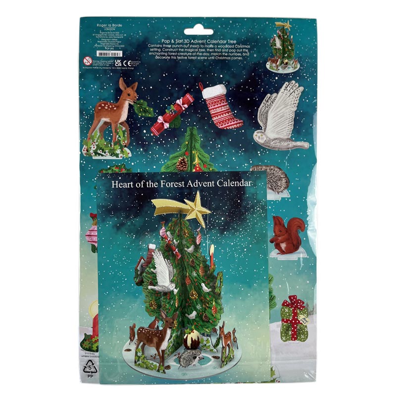 Roger la Borde Heart of the Forest Pop and Slot Advent Calendar