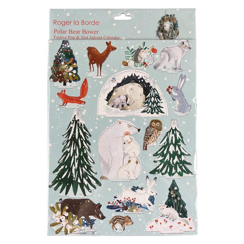 Roger la Borde Polar Bear Bower Pop and Slot Advent Calendar