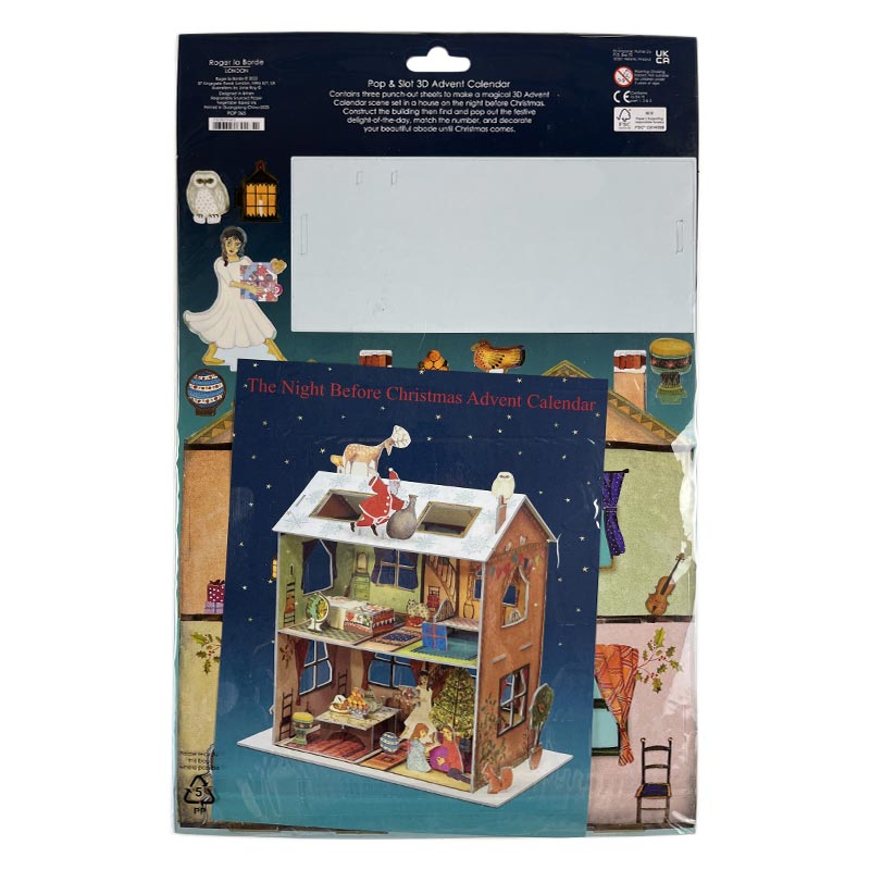 Roger la Borde The Night Before Christmas Pop and Slot Advent Calendar