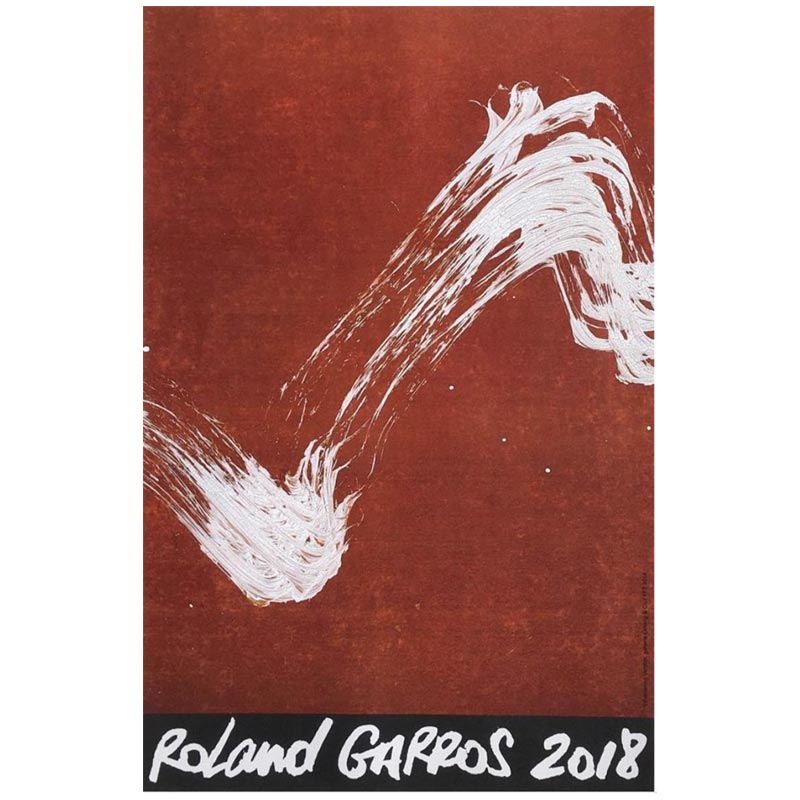 Official 2018 Roland-Garros poster by Fabienne Verdier