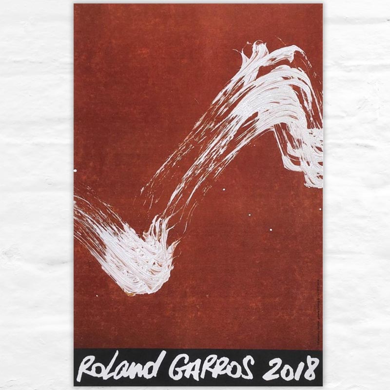 Official 2018 Roland-Garros poster by Fabienne Verdier