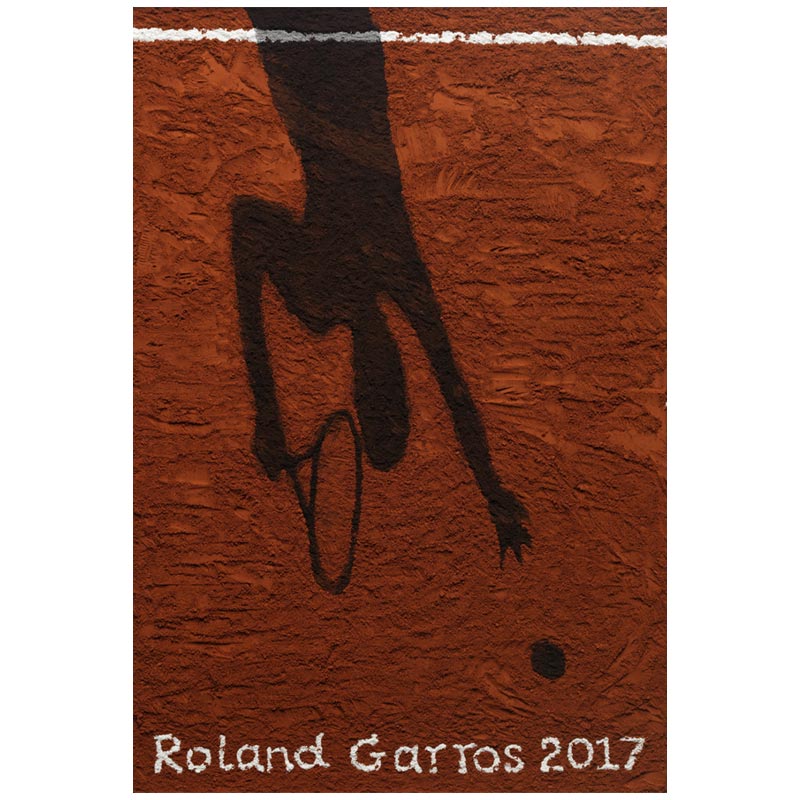 Official 2017 Roland-Garros poster by Vik Muniz