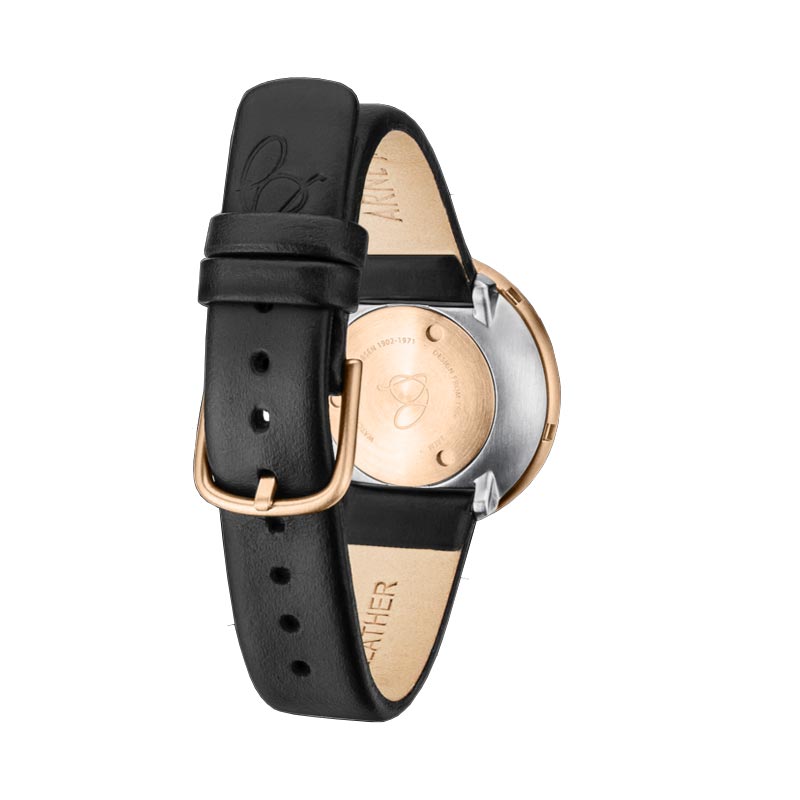 Roman watch des. Arne Jacobsen - 34mm - Rose gold buckle, white dial