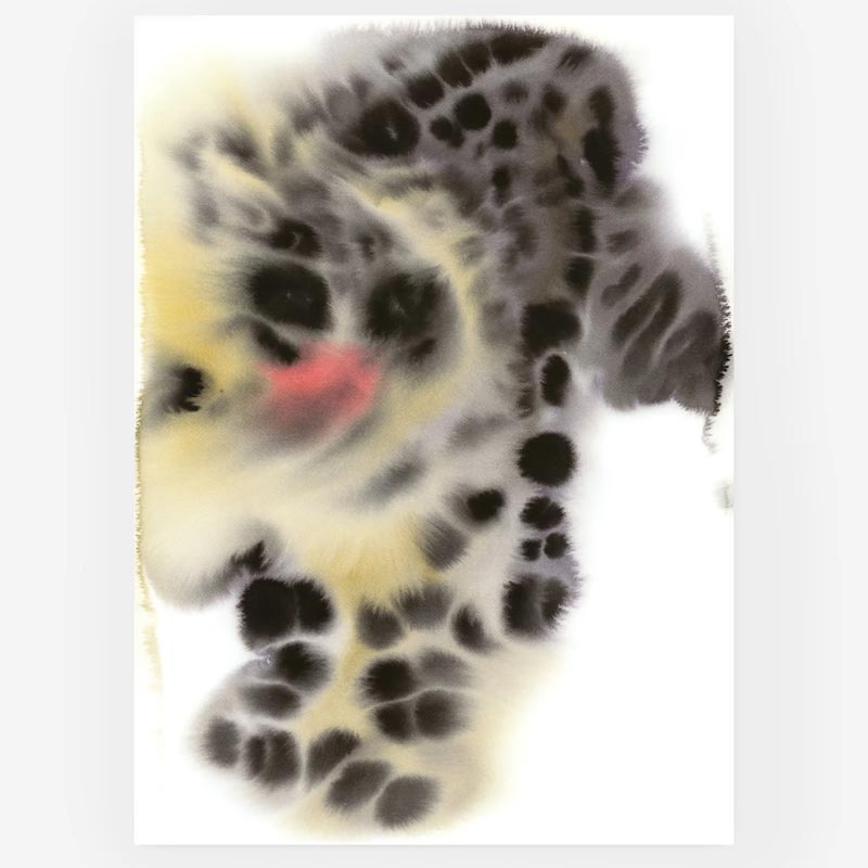 Snow Leopard poster by Rop Van Mierlo
