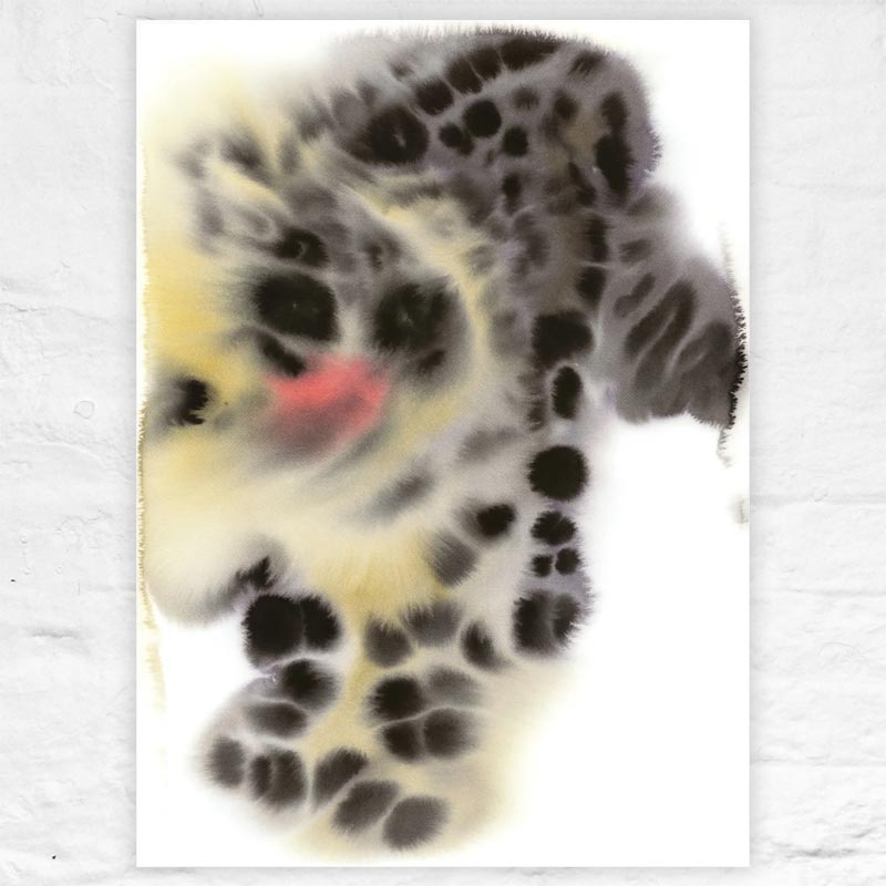 Snow Leopard poster by Rop Van Mierlo